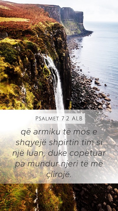 Psalmet 7:2 ALB Bible Verse Image