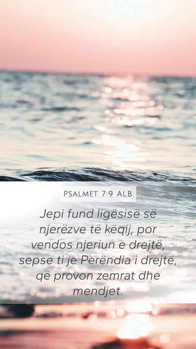 Psalmet 7:9 ALB Bible Verse Image
