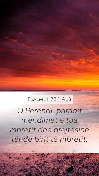 Psalmet 72:1 ALB Bible Verse Image
