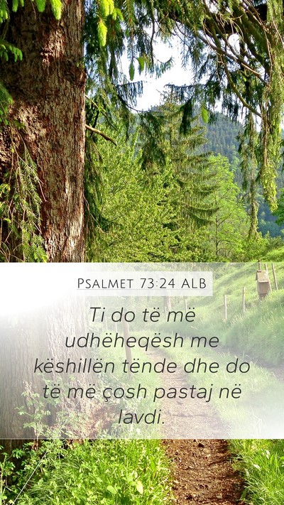 Psalmet 73:24 ALB Bible Verse Image