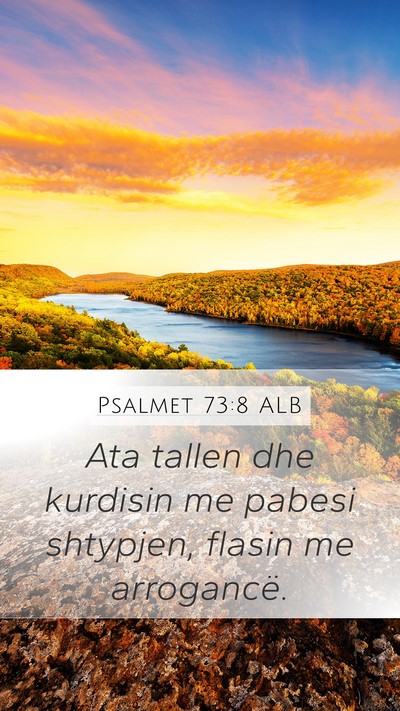 Psalmet 73:8 ALB Bible Verse Image