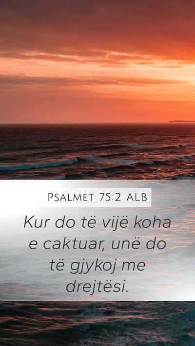 Psalmet 75:2 ALB Bible Verse Image
