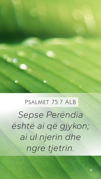 Psalmet 75:7 ALB Bible Verse Image