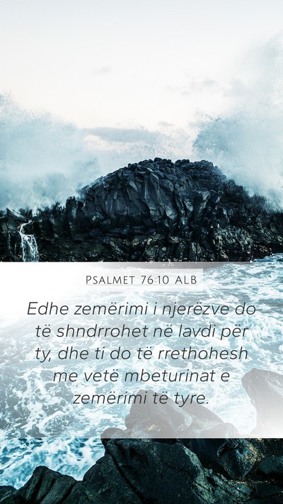 Psalmet 76:10 ALB Bible Verse Image