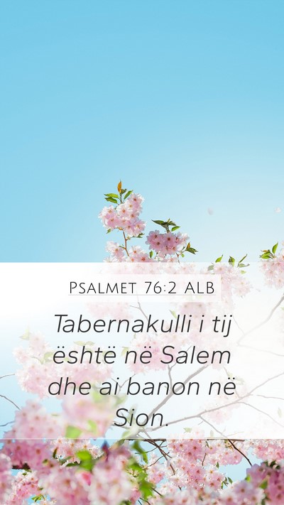 Psalmet 76:2 ALB Bible Verse Image