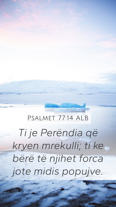 Psalmet 77:14 ALB Bible Verse Image