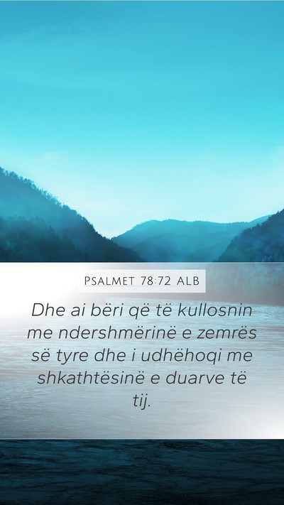 Psalmet 78:72 ALB Bible Verse Image