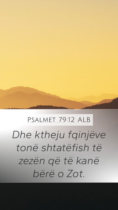 Psalmet 79:12 ALB Bible Verse Image