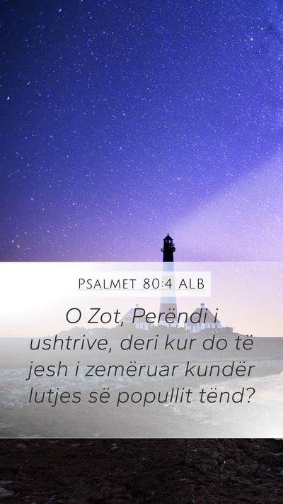 Psalmet 80:4 ALB Bible Verse Image