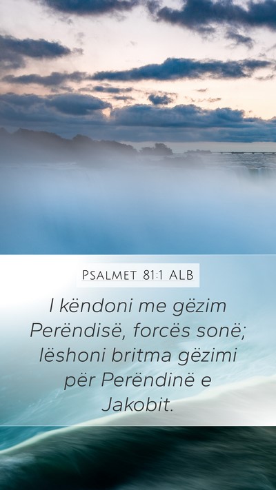 Psalmet 81:1 ALB Bible Verse Image
