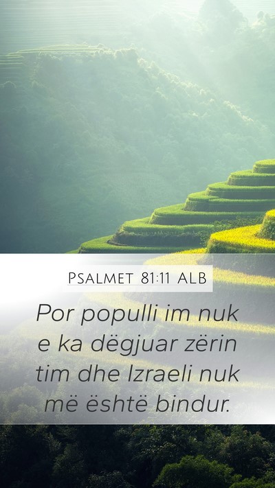 Psalmet 81:11 ALB Bible Verse Image