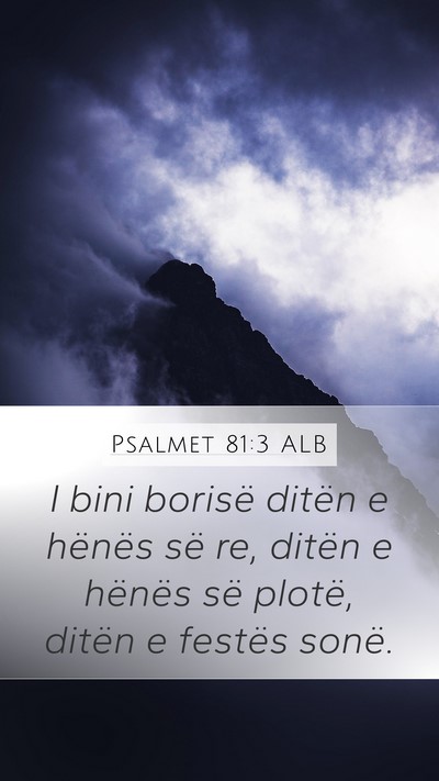Psalmet 81:3 ALB Bible Verse Image