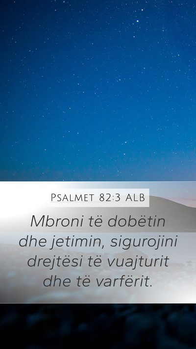 Psalmet 82:3 ALB Bible Verse Image