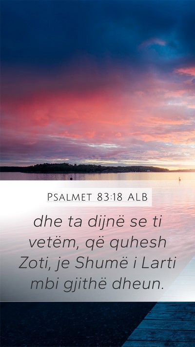 Psalmet 83:18 ALB Bible Verse Image
