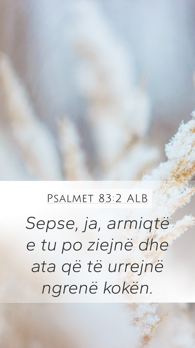 Psalmet 83:2 ALB Bible Verse Image