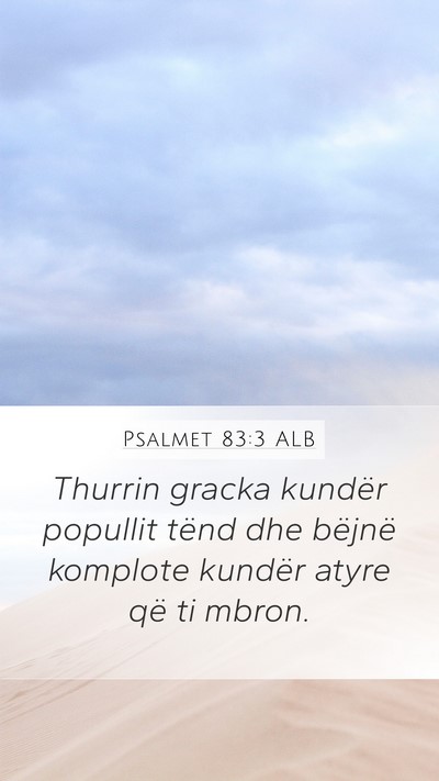Psalmet 83:3 ALB Bible Verse Image
