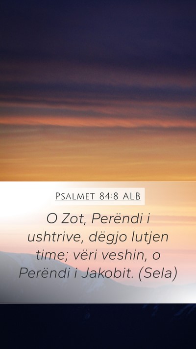 Psalmet 84:8 ALB Bible Verse Image