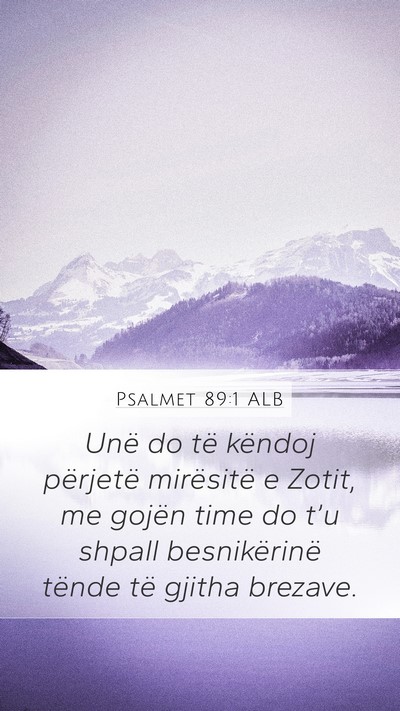 Psalmet 89:1 ALB Bible Verse Image