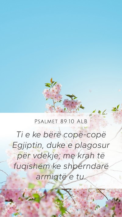 Psalmet 89:10 ALB Bible Verse Image