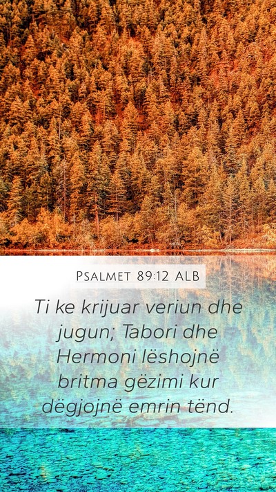 Psalmet 89:12 ALB Bible Verse Image