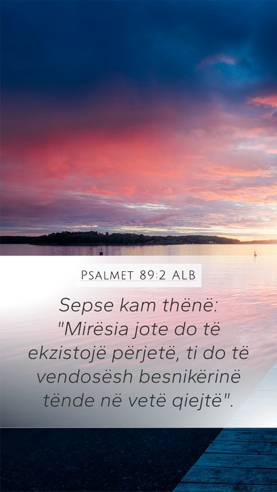 Psalmet 89:2 ALB Bible Verse Image