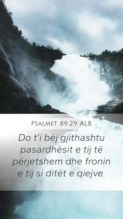 Psalmet 89:29 ALB Bible Verse Image