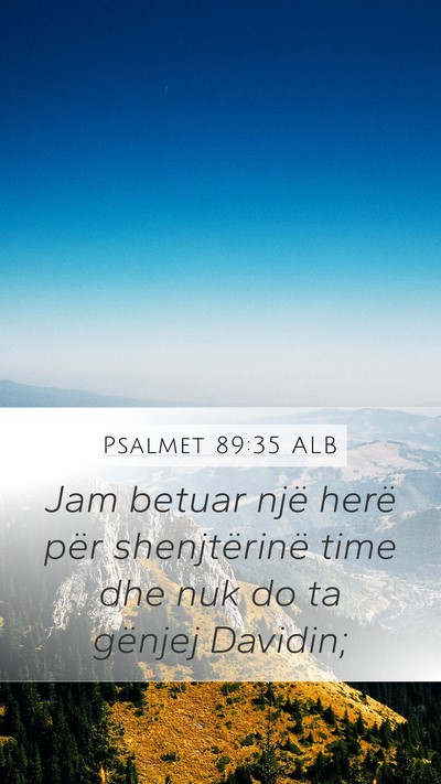 Psalmet 89:35 ALB Bible Verse Image