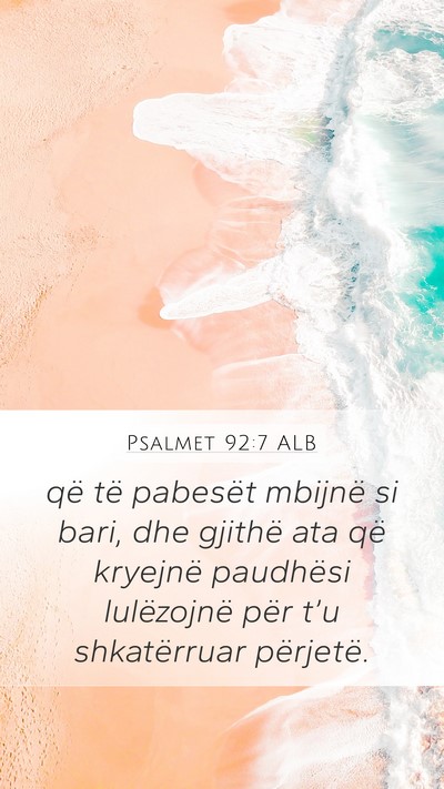 Psalmet 92:7 ALB Bible Verse Image