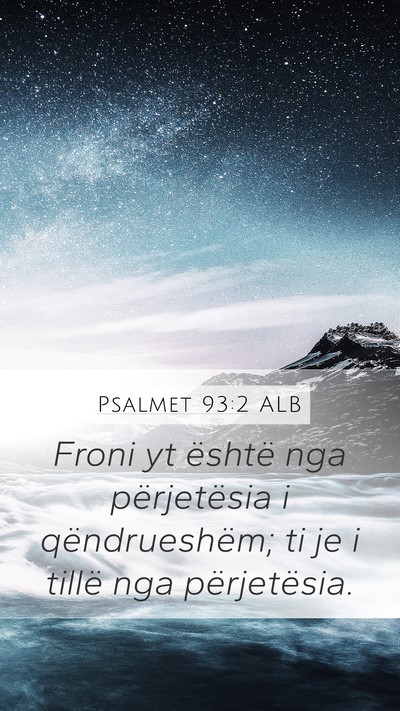 Psalmet 93:2 ALB Bible Verse Image