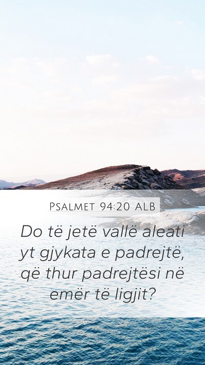 Psalmet 94:20 ALB Bible Verse Image
