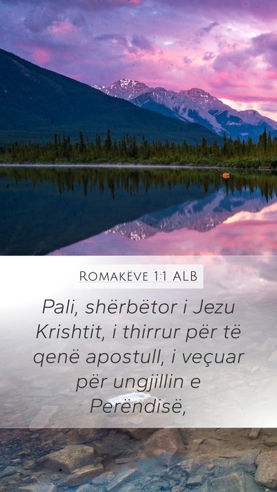 Romakëve 1:1 ALB Bible Verse Image
