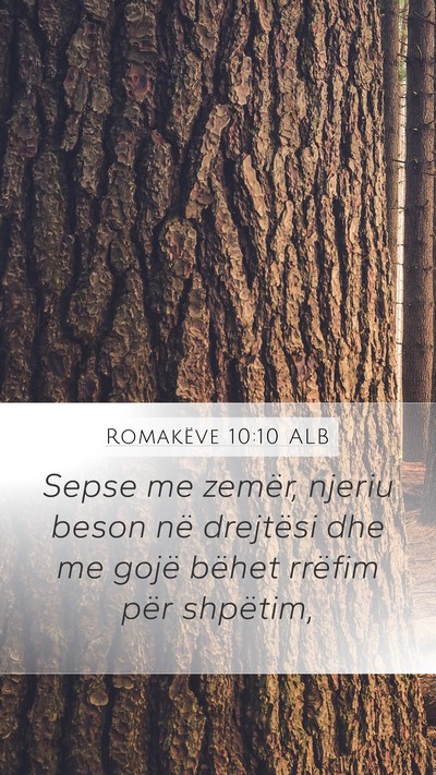 Romakëve 10:10 ALB Bible Verse Image