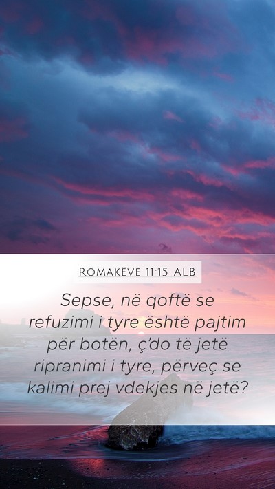 Romakëve 11:15 ALB Bible Verse Image