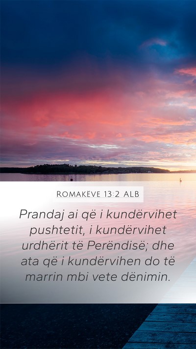 Romakëve 13:2 ALB Bible Verse Image