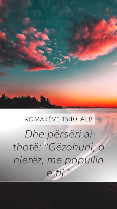 Romakëve 15:10 ALB Bible Verse Image