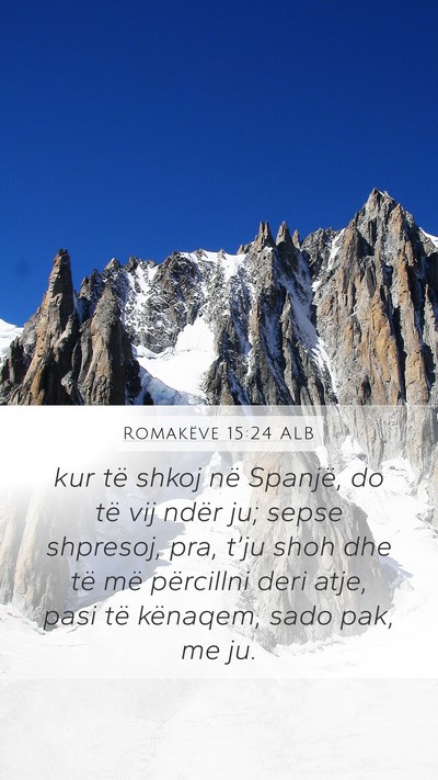 Romakëve 15:24 ALB Bible Verse Image