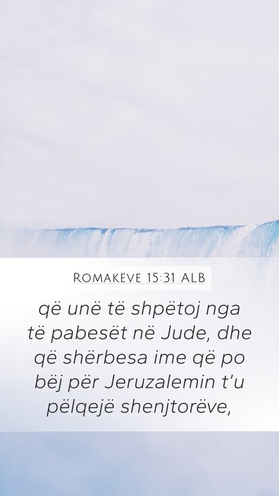 Romakëve 15:31 ALB Bible Verse Image