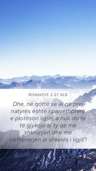 Romakëve 2:27 ALB Bible Verse Image
