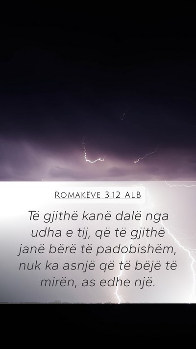 Romakëve 3:12 ALB Bible Verse Image