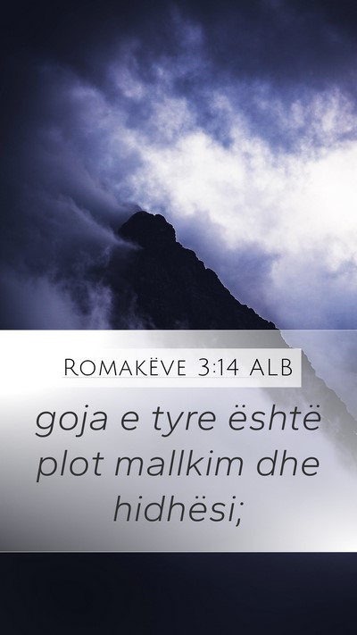 Romakëve 3:14 ALB Bible Verse Image