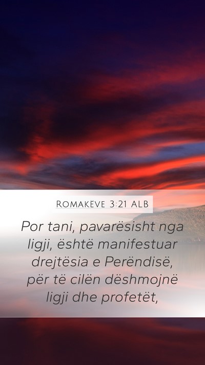 Romakëve 3:21 ALB Bible Verse Image