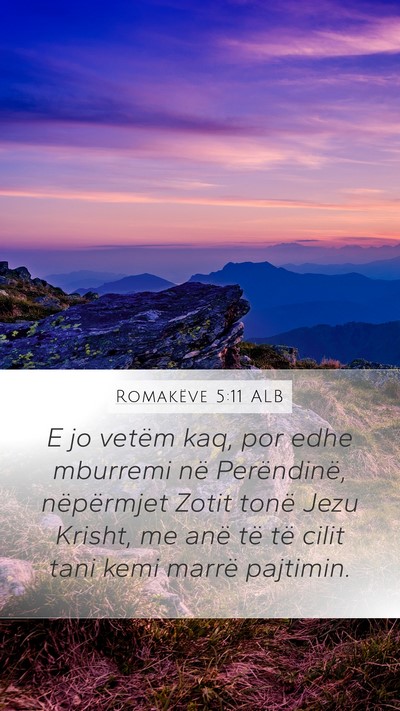 Romakëve 5:11 ALB Bible Verse Image