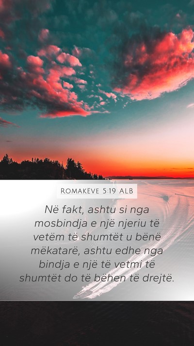 Romakëve 5:19 ALB Bible Verse Image