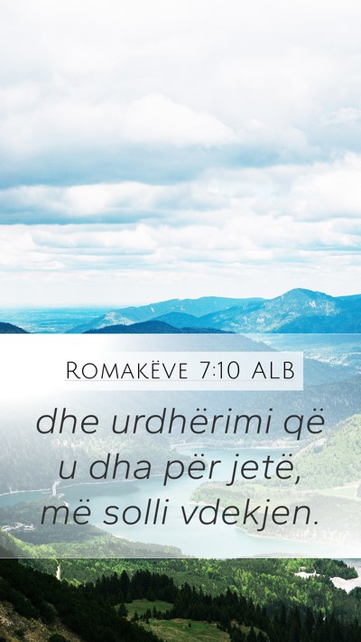 Romakëve 7:10 ALB Bible Verse Image