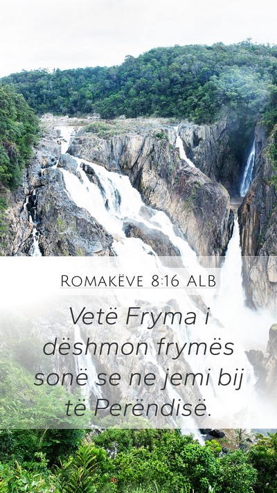 Romakëve 8:16 ALB Bible Verse Image