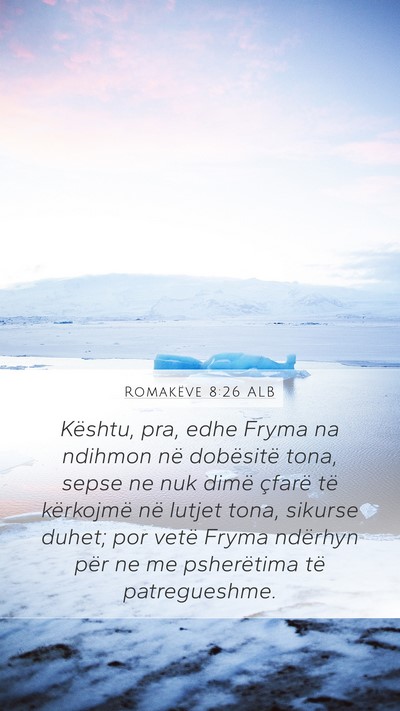 Romakëve 8:26 ALB Bible Verse Image