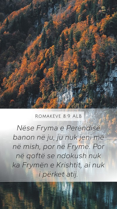 Romakëve 8:9 ALB Bible Verse Image