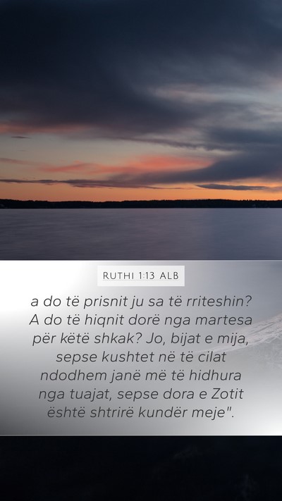 Ruthi 1:13 ALB Bible Verse Image