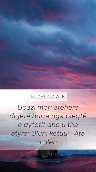 Ruthi 4:2 ALB Bible Verse Image