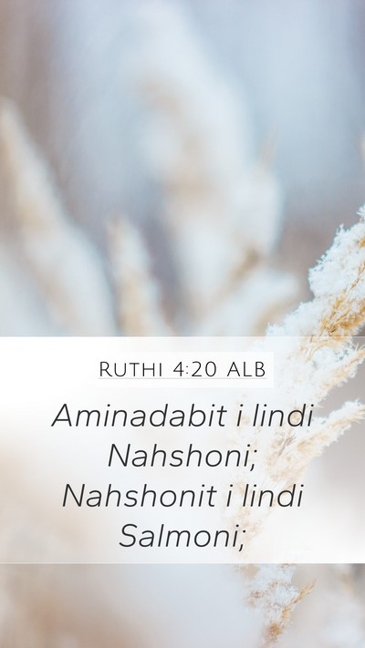 Ruthi 4:20 ALB Bible Verse Image